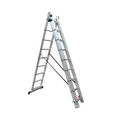 Triple combination extension ladder aluminium 3*9 steps